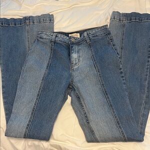 Shyanne Two-Tone Blue Flare Jeans